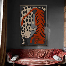 Load image into Gallery viewer, Bold Wild Cat Canvas Wall Art Print