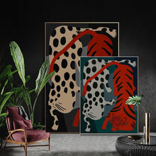 Load image into Gallery viewer, Bold Wild Cat Canvas Wall Art Print