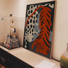 Load image into Gallery viewer, Bold Wild Cat Canvas Wall Art Print