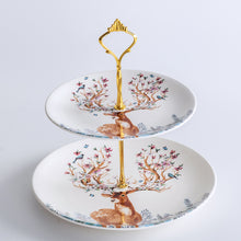 Load image into Gallery viewer, Reindeer Ceramic Plates/Serving Stands