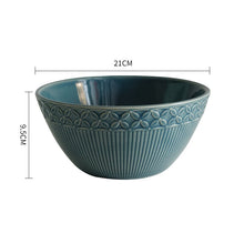 Load image into Gallery viewer, Floral Relief Ceramic Bowls