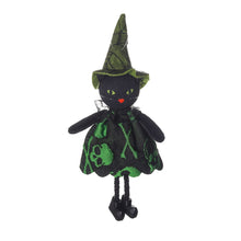 Load image into Gallery viewer, Halloween Hanging Dolls by Allthingscurated add a touch of spooky fun to any home. Perfect for parties and gatherings, they are a must-have for Halloween festivities. 8 designs available to choose from. Featured here is Dressy Cat.