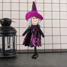Load image into Gallery viewer, Halloween Hanging Dolls by Allthingscurated add a touch of spooky fun to any home. Perfect for parties and gatherings, they are a must-have for Halloween festivities. 8 designs available to choose from.