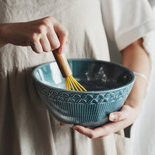 Load image into Gallery viewer, Floral Relief Ceramic Bowls