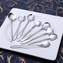 Load image into Gallery viewer, Flower Teaspoon 8-piece Set (assorted designs)