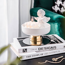 Load image into Gallery viewer, White Ceramic Footed Bowl