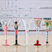 Load image into Gallery viewer, Allthingscurated Champs-Elysee Christmas Champagne Flutes