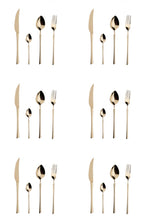 Load image into Gallery viewer, Florence Gold/Silver Flatware Set