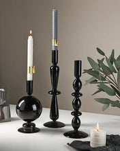 Load image into Gallery viewer, Gothic Vintage Glass Candlestick