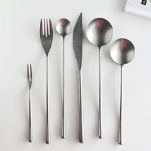 Load image into Gallery viewer, Greyson Matte Silver Flatware