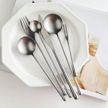 Load image into Gallery viewer, Greyson Matte Silver Flatware