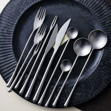Load image into Gallery viewer, Greyson Matte Silver Flatware