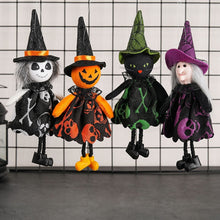 Load image into Gallery viewer, Halloween Hanging Dolls by Allthingscurated add a touch of spooky fun to any home. Perfect for parties and gatherings, they are a must-have for Halloween festivities. 8 designs available to choose from.