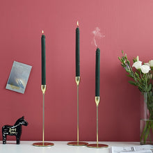 Load image into Gallery viewer, 2-piece Rolled Honeycomb Candles in dark green by Allthingscurated. Made of beeswax and paraffin.