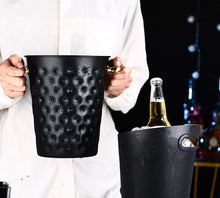 Load image into Gallery viewer, Hammered Metal Ice Bucket