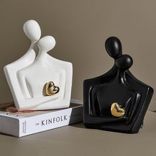 Load image into Gallery viewer, Kissing Couple Sculpture