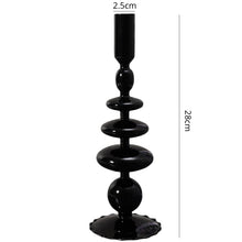 Load image into Gallery viewer, Gothic Vintage Glass Candlestick