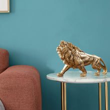 Load image into Gallery viewer, Golden Lion Sculpture