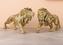 Load image into Gallery viewer, Golden Lion Sculpture
