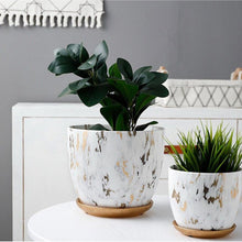 Load image into Gallery viewer, Marble Design Ceramic Plant Pot