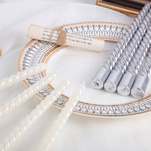 Load image into Gallery viewer, Metallic Taper Candles (set of 4)