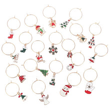 Load image into Gallery viewer, Noel Christmas Wine Glass Charms (set of 20)