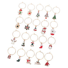 Load image into Gallery viewer, Noel Christmas Wine Glass Charms (set of 20)