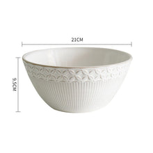 Load image into Gallery viewer, Floral Relief Ceramic Bowls
