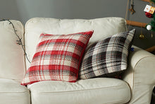 Load image into Gallery viewer, Plaid Knitted Cushion Covers