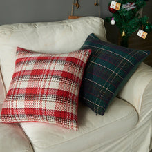 Load image into Gallery viewer, Plaid Knitted Cushion Covers