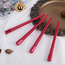 Load image into Gallery viewer, Metallic Taper Candles (set of 4)