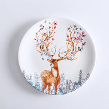 Load image into Gallery viewer, Reindeer Ceramic Plates/Serving Stands