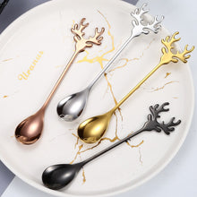 Load image into Gallery viewer, Reindeer Shape Teaspoons (Set of 4)