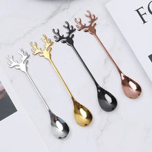 Load image into Gallery viewer, Reindeer Shape Teaspoons (Set of 4)