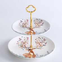 Load image into Gallery viewer, Reindeer Ceramic Plates/Serving Stands
