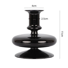 Load image into Gallery viewer, Gothic Vintage Glass Candlestick
