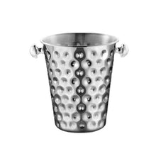 Load image into Gallery viewer, Hammered Metal Ice Bucket