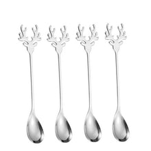 Load image into Gallery viewer, Reindeer Shape Teaspoons (Set of 4)