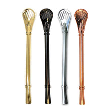 Load image into Gallery viewer, Stainless Steel Drinking Straw with Stirrer (set of 4)