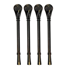 Load image into Gallery viewer, Stainless Steel Drinking Straw with Stirrer (set of 4)