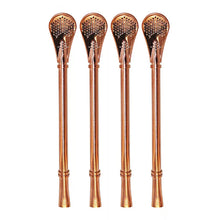 Load image into Gallery viewer, Stainless Steel Drinking Straw with Stirrer (set of 4)