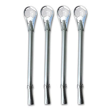 Load image into Gallery viewer, Stainless Steel Drinking Straw with Stirrer (set of 4)