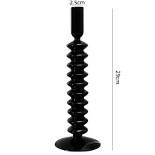 Load image into Gallery viewer, Gothic Vintage Glass Candlestick