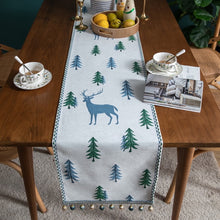 Load image into Gallery viewer, Allthingscurated Christmas Tree and Elk Table Runner