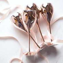 Load image into Gallery viewer, Tiffany Rose Gold Champagne Tulip (Set of 2)