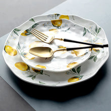 Load image into Gallery viewer, Tuscany Lemon Ceramic Plates