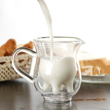 Load image into Gallery viewer, Double Wall Glass Udder Creamer
