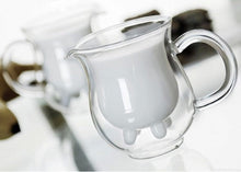 Load image into Gallery viewer, Double Wall Glass Udder Creamer