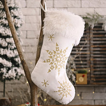 Load image into Gallery viewer, Pearl Embellished Snowflakes Stockings