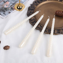 Load image into Gallery viewer, Metallic Taper Candles (set of 4)